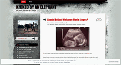 Desktop Screenshot of kickedbyanelephant.wordpress.com