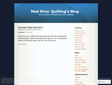 Tablet Screenshot of madriverquilting.wordpress.com