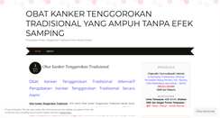 Desktop Screenshot of obatkankertenggorokantradisionalterbaik79.wordpress.com