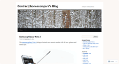 Desktop Screenshot of contractphonescompare.wordpress.com