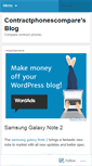 Mobile Screenshot of contractphonescompare.wordpress.com