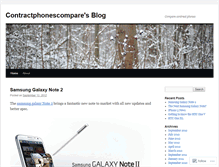 Tablet Screenshot of contractphonescompare.wordpress.com