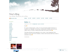 Tablet Screenshot of nixy18.wordpress.com