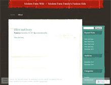 Tablet Screenshot of modernfarmwifey.wordpress.com