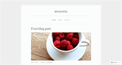 Desktop Screenshot of abchealthy.wordpress.com