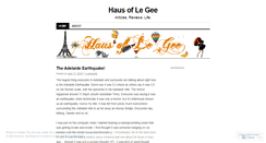 Desktop Screenshot of hausoflegee.wordpress.com