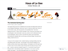 Tablet Screenshot of hausoflegee.wordpress.com