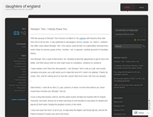 Tablet Screenshot of daughtersofengland.wordpress.com