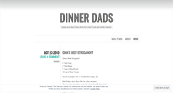 Desktop Screenshot of dinnerdads.wordpress.com