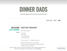 Tablet Screenshot of dinnerdads.wordpress.com