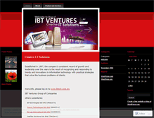 Tablet Screenshot of ibtventures.wordpress.com