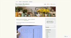 Desktop Screenshot of cultivandoelegancia.wordpress.com