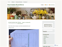 Tablet Screenshot of cultivandoelegancia.wordpress.com