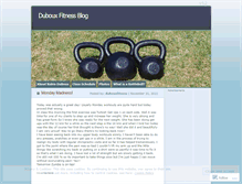 Tablet Screenshot of dubouxfitness.wordpress.com