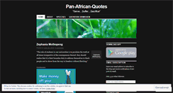 Desktop Screenshot of panafricanquotes.wordpress.com