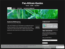 Tablet Screenshot of panafricanquotes.wordpress.com