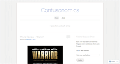 Desktop Screenshot of confusonomics.wordpress.com