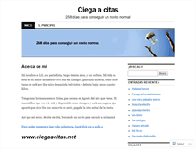 Tablet Screenshot of ciegaacitas.wordpress.com