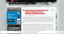 Desktop Screenshot of hellothereimthomas.wordpress.com