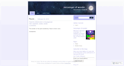 Desktop Screenshot of messengerofwonder.wordpress.com