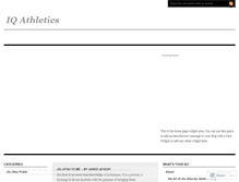 Tablet Screenshot of iqathletics.wordpress.com