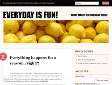 Tablet Screenshot of jenvansant.wordpress.com