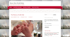 Desktop Screenshot of bravenewworldbaby.wordpress.com