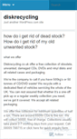 Mobile Screenshot of diskrecycling.wordpress.com