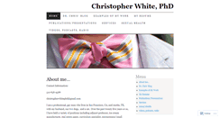 Desktop Screenshot of christopherwhitephd.wordpress.com