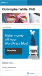 Mobile Screenshot of christopherwhitephd.wordpress.com