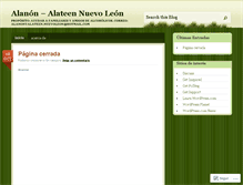 Tablet Screenshot of alanonalateennl.wordpress.com