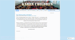 Desktop Screenshot of karenchildren.wordpress.com