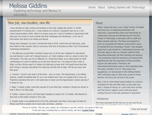 Tablet Screenshot of mgiddins.wordpress.com