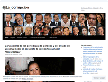 Tablet Screenshot of lacorrupcion.wordpress.com