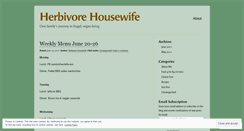 Desktop Screenshot of herbivorehousewife.wordpress.com