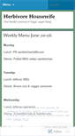 Mobile Screenshot of herbivorehousewife.wordpress.com