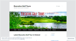 Desktop Screenshot of executivegolftours.wordpress.com