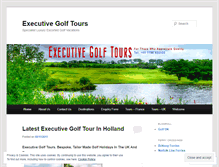 Tablet Screenshot of executivegolftours.wordpress.com