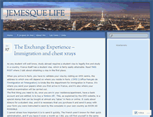 Tablet Screenshot of jemesquelife.wordpress.com