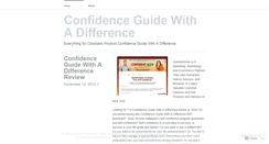 Desktop Screenshot of blogconfidenceguide.wordpress.com