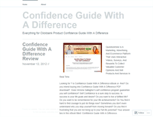 Tablet Screenshot of blogconfidenceguide.wordpress.com