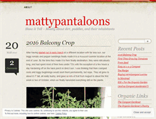 Tablet Screenshot of mattypantaloons.wordpress.com