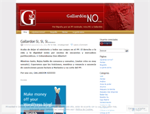 Tablet Screenshot of gallardonno.wordpress.com