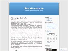 Tablet Screenshot of braattveta.wordpress.com