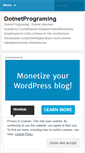 Mobile Screenshot of dotnetprograming.wordpress.com