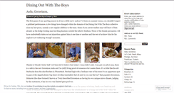 Desktop Screenshot of diningoutwiththeboys.wordpress.com