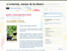 Tablet Screenshot of ambrosiacc.wordpress.com