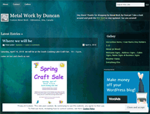 Tablet Screenshot of metalworkbyduncan.wordpress.com