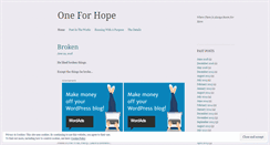 Desktop Screenshot of kayleighforhope.wordpress.com