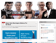 Tablet Screenshot of fozzysfightingtalk.wordpress.com